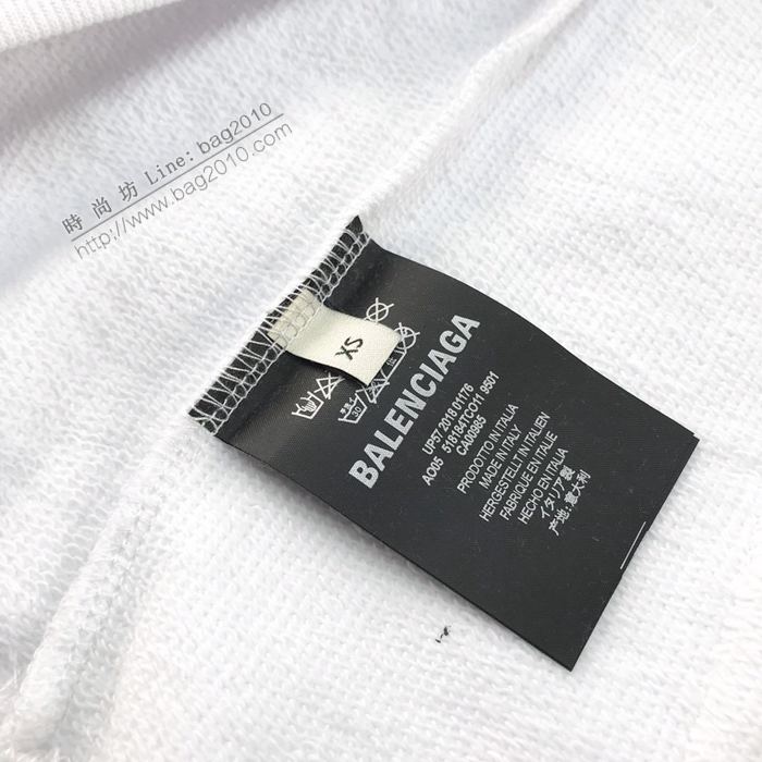 Balenciaga男裝 巴黎世家20年秋冬新款麥穗徽標印花連帽衛衣 男女同款  ydi3114